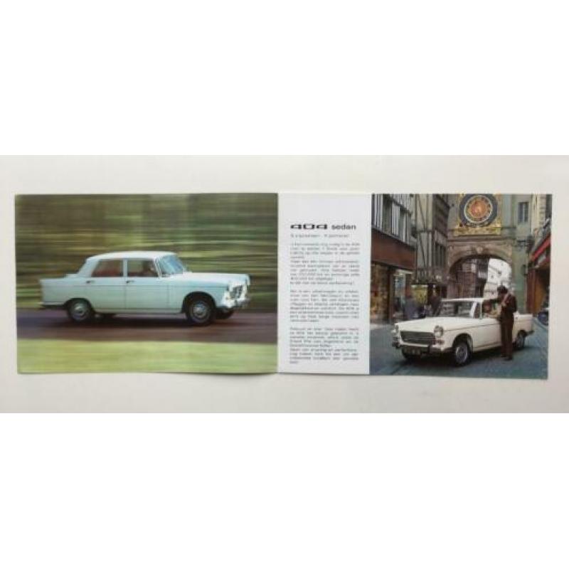 Peugeot 404 1972 Peugeot 404 Automatique - Folder Brochure