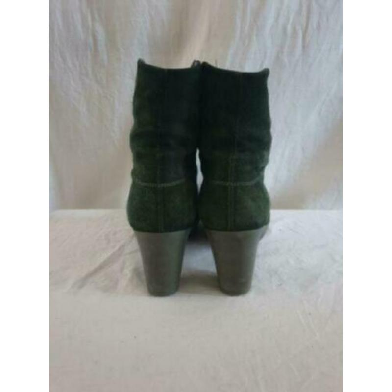 Think groen suede laarsjes maat 37