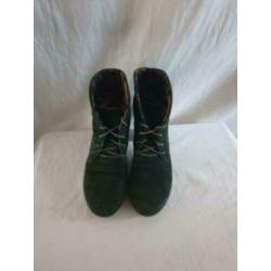 Think groen suede laarsjes maat 37