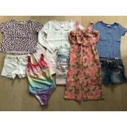 Zara H&M Looxs Primark zomer pakket mt 134 oa shirts shorts