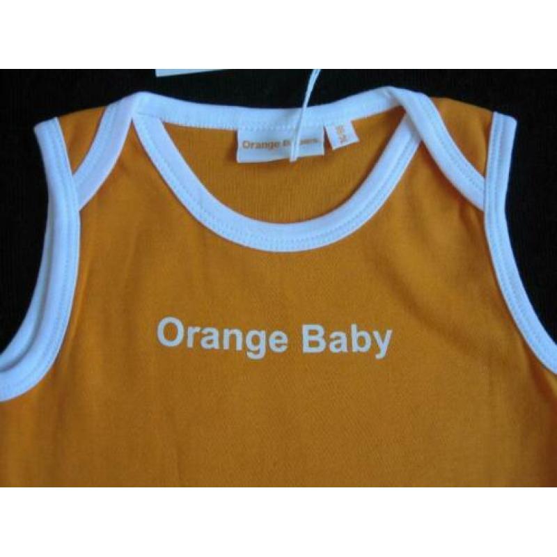 Nieuw lief lifestyle leuk Orange Baby rompertje maat 74/86