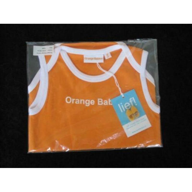 Nieuw lief lifestyle leuk Orange Baby rompertje maat 74/86