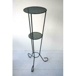 Vintage metalen plantentafel