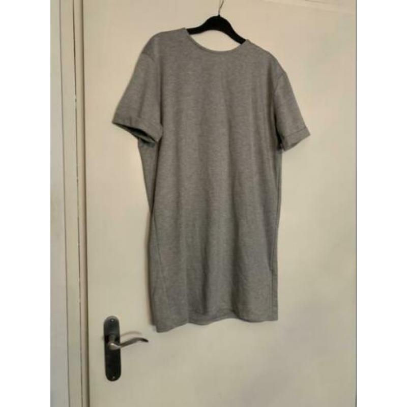 Grijze t shirt dress maat m zara costes jurkje grijs nieuw