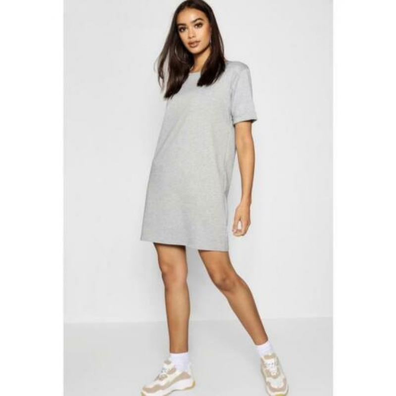 Grijze t shirt dress maat m zara costes jurkje grijs nieuw