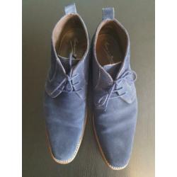 Floris van Bommel Blauwe Suede Dress Shoe maat 45, zgn