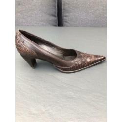 Aparte leren Alberto Gozzi pumps maat 39,5