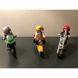 Motorrijders Playmobil 3x