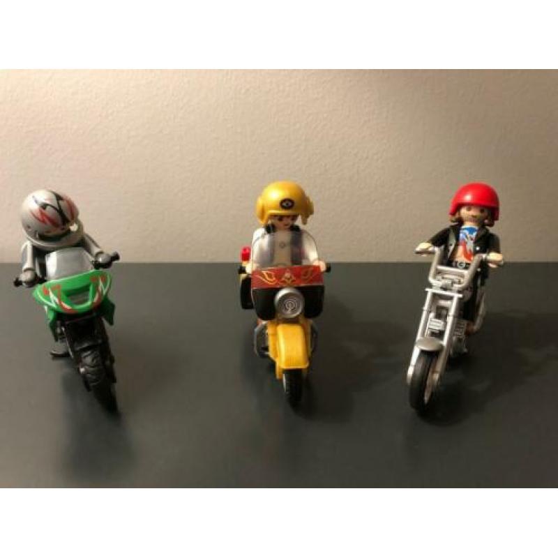 Motorrijders Playmobil 3x