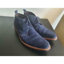 Floris van Bommel Blauwe Suede Dress Shoe maat 45, zgn