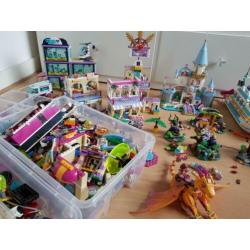 Zeer grote partij lego friends/elves/Disney princes