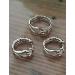 Zinzi Mart Visser ring en oorbellen set. Maat 16