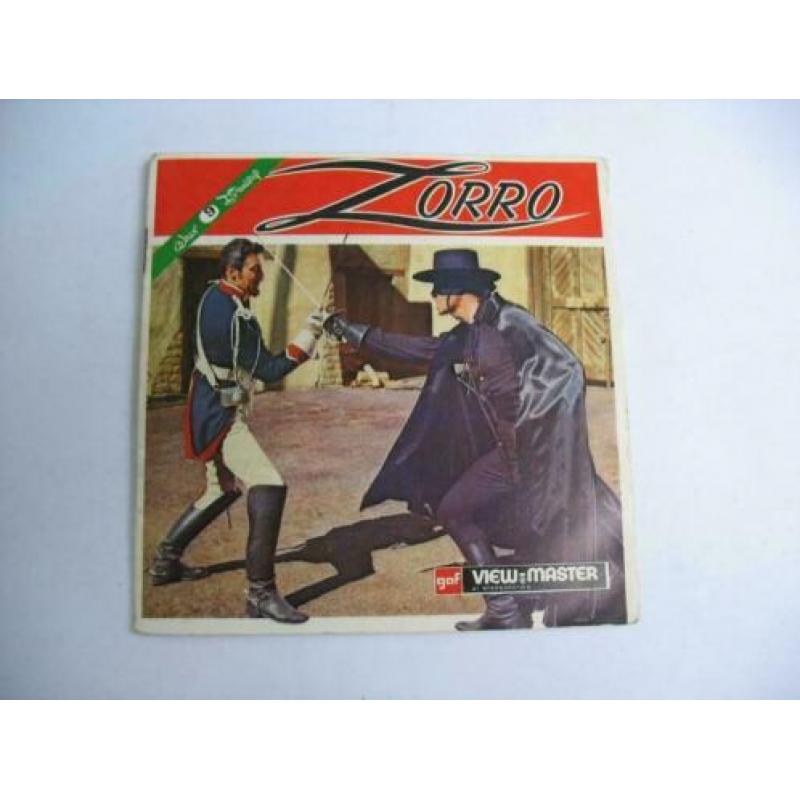 View-master gaf Zorro B 469 N origineel mapje 21 stereofoto