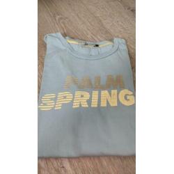 PALM SPRINGS T-SHIRT maat S | lichtblauw