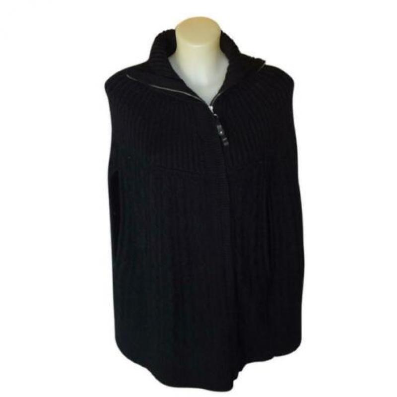 D4A Malene Birger poncho kabels kolletje met rits warm mt M