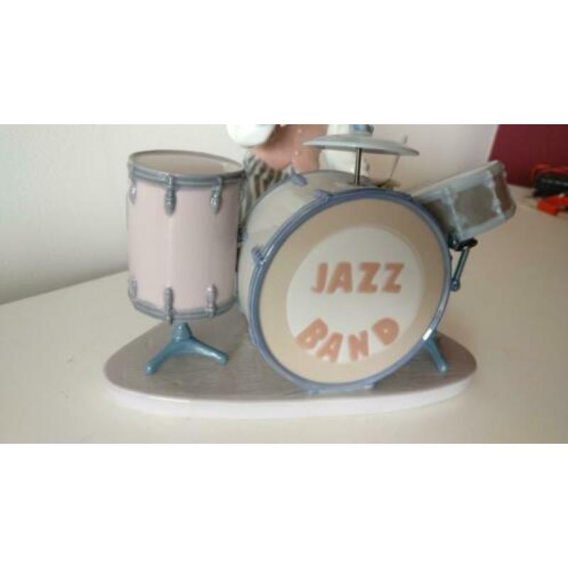 LLADRO JAZZ Band "Jazz Drums" #5929, porselein