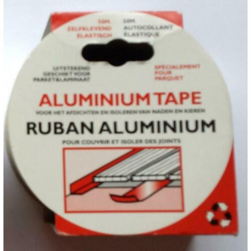 Dubbelzijdig Tape Kleefband Tesa 25m x 50mm. Aluminum Tape