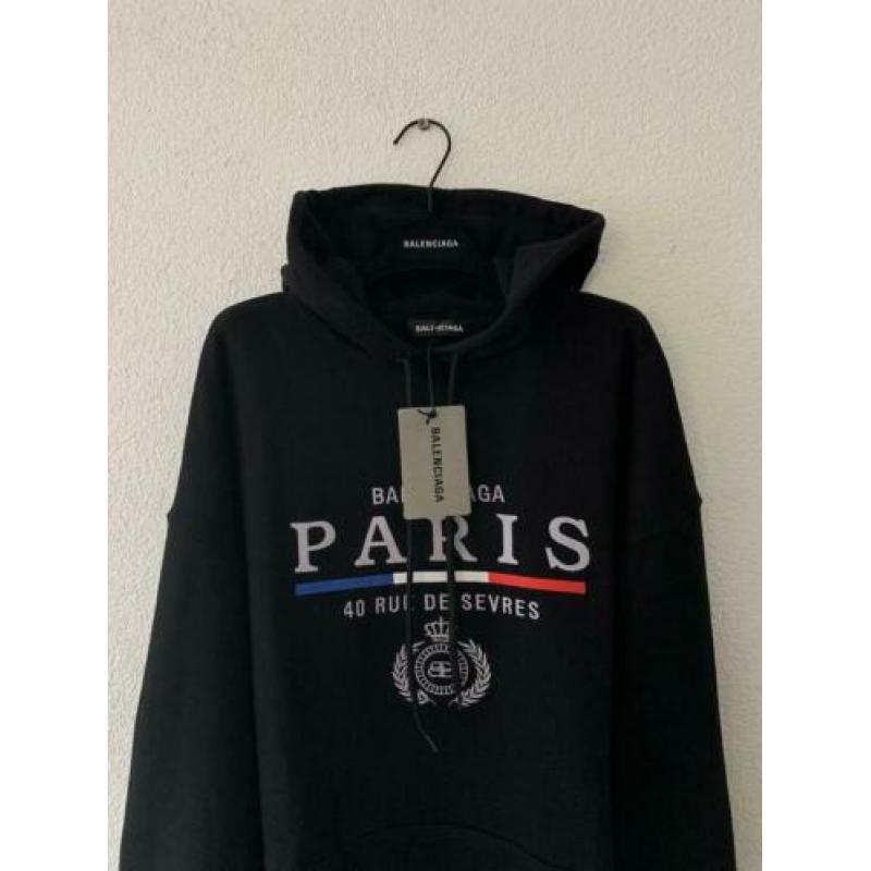 Balenciaga Paris 40 Rue De Sevres Hoodie Trui off white nike