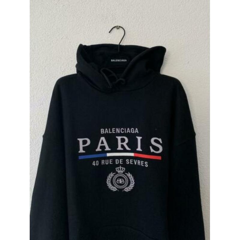 Balenciaga Paris 40 Rue De Sevres Hoodie Trui off white nike