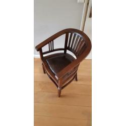 Fauteuil koloniaal/teak