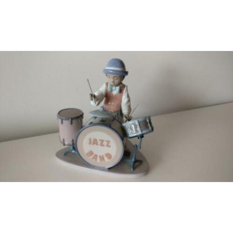 LLADRO JAZZ Band "Jazz Drums" #5929, porselein