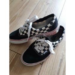 Geblokte checkerboard Vans maat 39 *Vintage *skate *surf