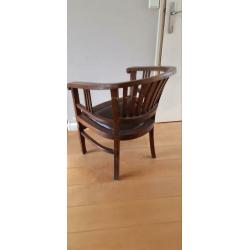 Fauteuil koloniaal/teak