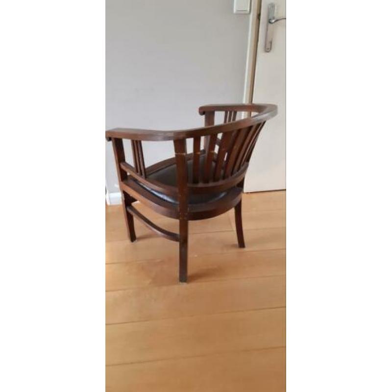 Fauteuil koloniaal/teak