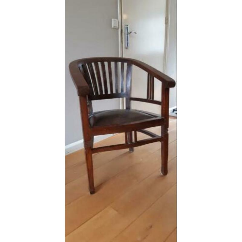 Fauteuil koloniaal/teak