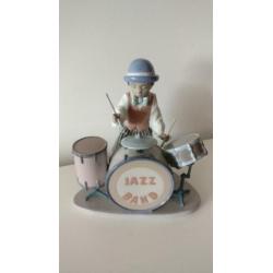 LLADRO JAZZ Band "Jazz Drums" #5929, porselein