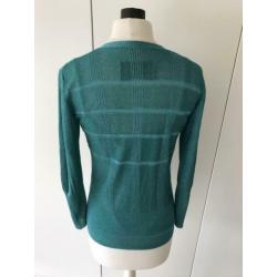 By Malene Birger vestje lurex groen S 36 38