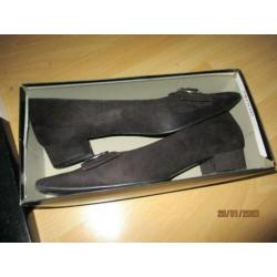 barbarella zwart suede damesschoen dames schoenen m.42(zgs)