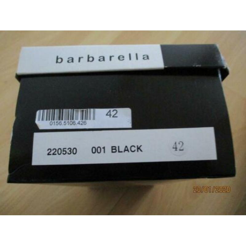 barbarella zwart suede damesschoen dames schoenen m.42(zgs)