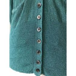 By Malene Birger vestje lurex groen S 36 38