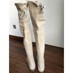 Stuart Weitzman Lowland overknee suède laars 38,5