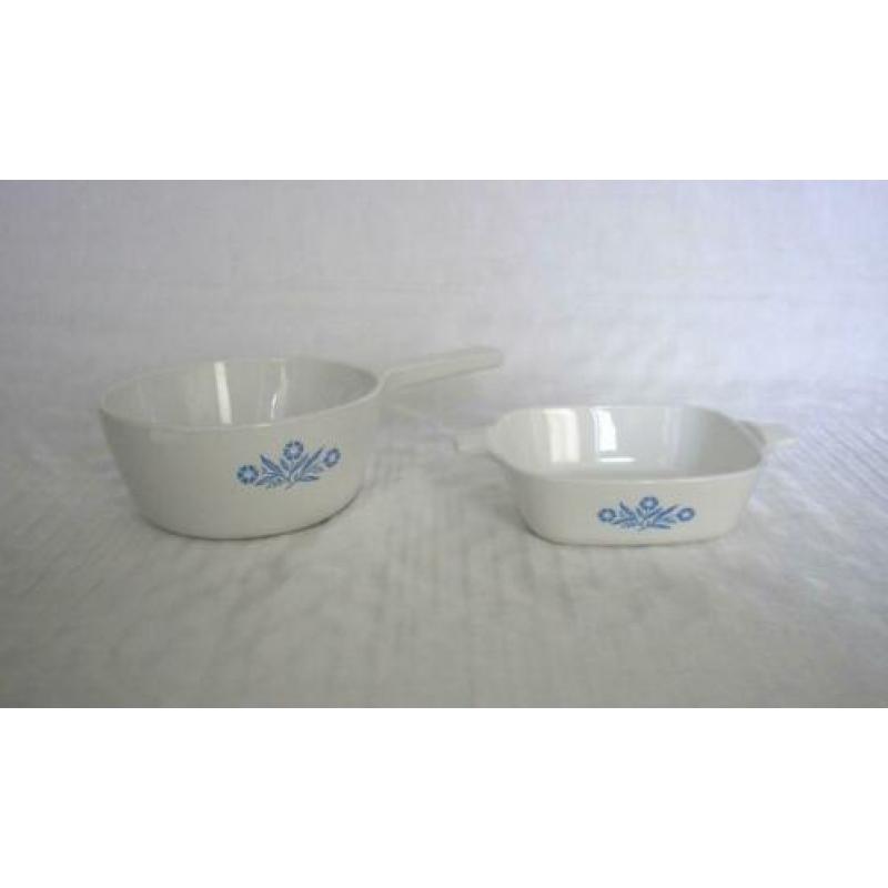 Corning Ware (Pyroflam) set (saus) steelpan en ovenschaaltje