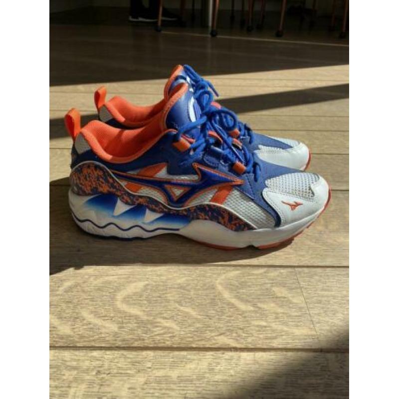 Mizuno RB-Line Sneakers wit oranje blauw maat 44