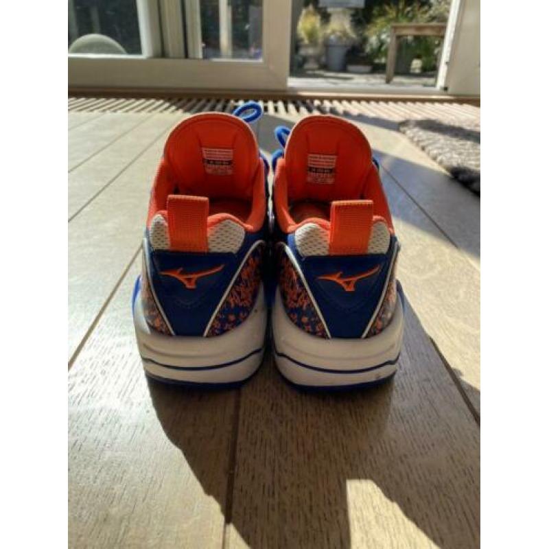 Mizuno RB-Line Sneakers wit oranje blauw maat 44