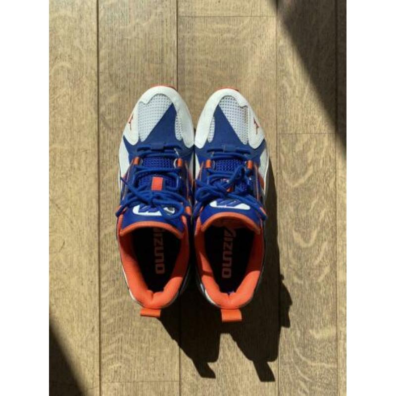 Mizuno RB-Line Sneakers wit oranje blauw maat 44