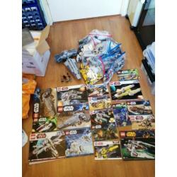 Grote collectie lego star wars poppetjes en sets