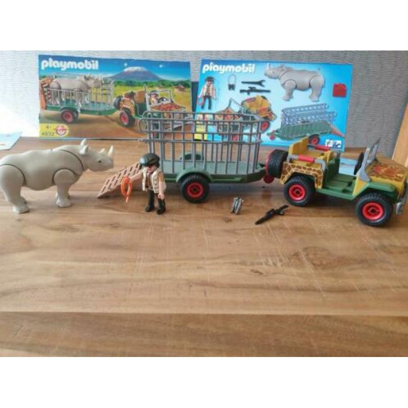 Playmobil 5 setjes in safari thema 4832 6639 4833 4081 4828