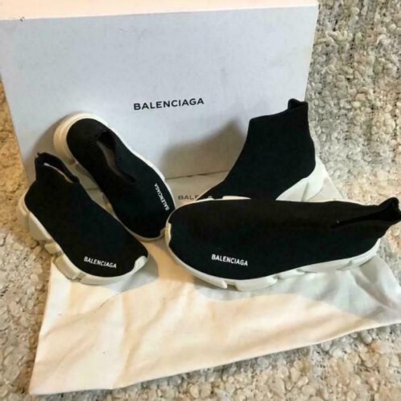 V Balenciaga Speed Black Kids Sneakers 29 34(26 27 30 tm 35)