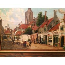 Schilderij oliverf opde hout