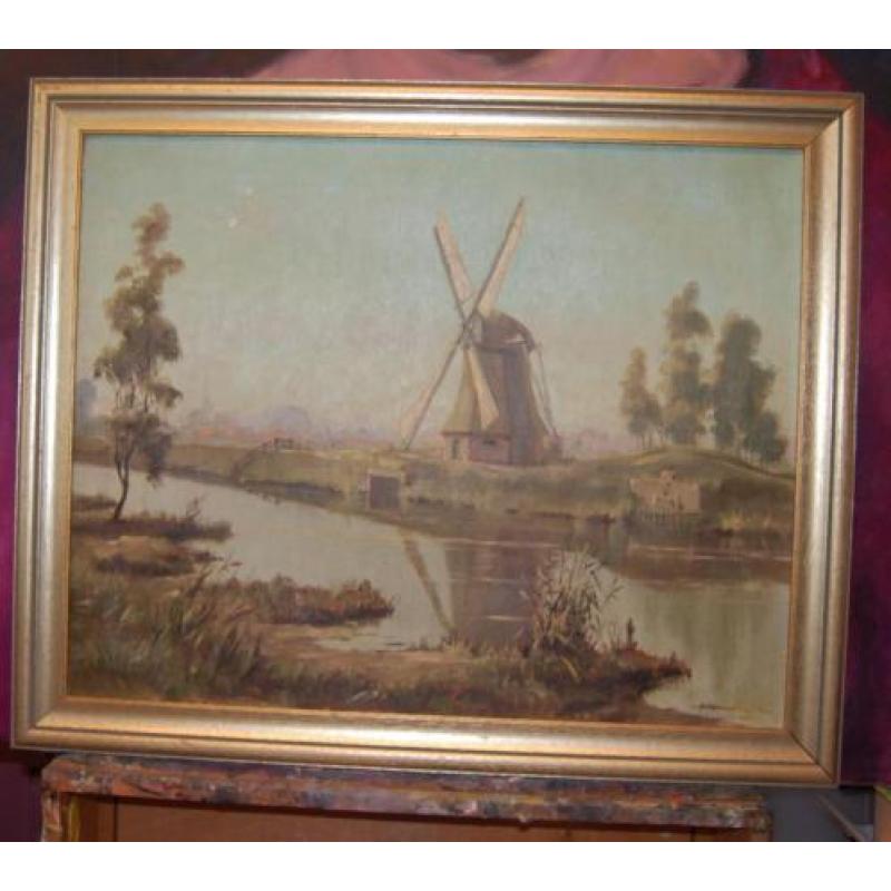 Schilderij Molen