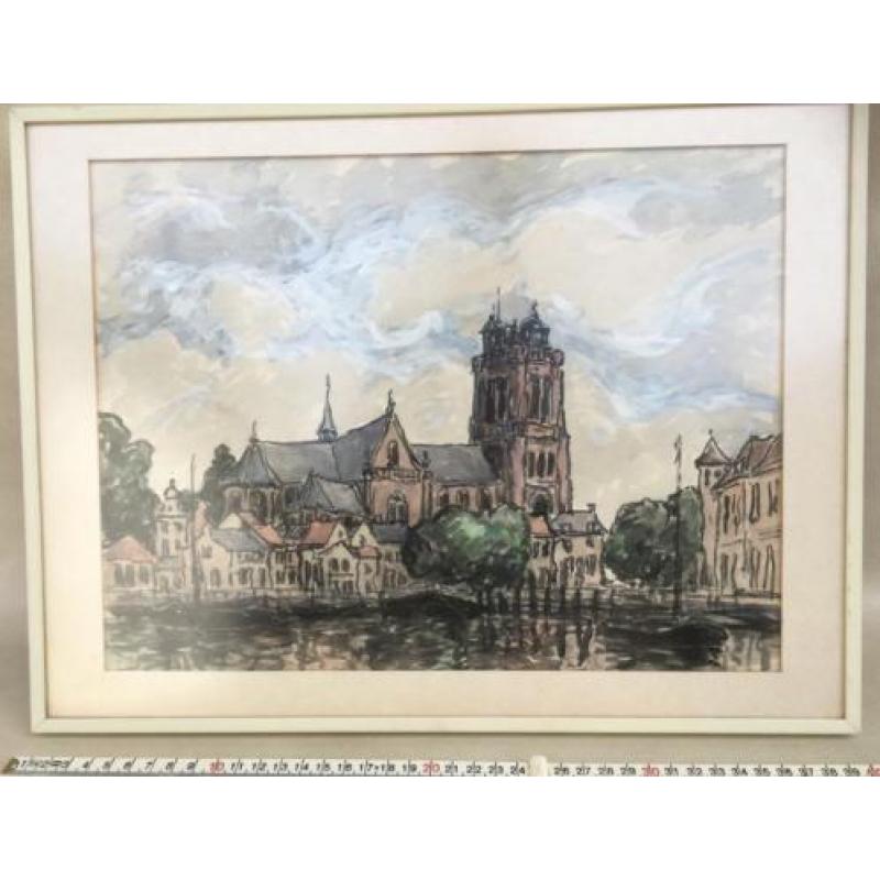 Dordrecht, stadsgezicht, Grote Kerk / Onze-Lieve-Vrouwekerk