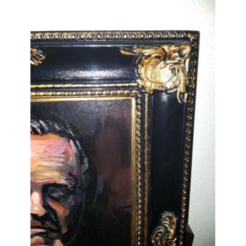 Marlon Brando, the Godfather olieverf schilderij