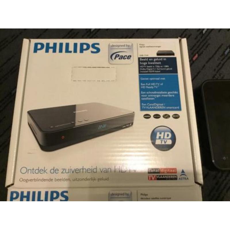 Digitale Philips satelietontvanger DSR 7141 incl schotel